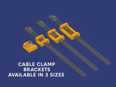 Cable clamp CableClamp for cable ties/ for ZipTie