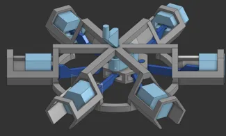 Hex Radial Engine