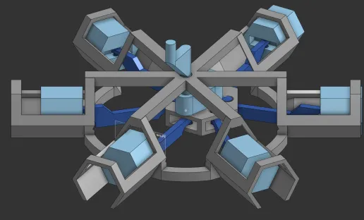 Hex Radial Engine