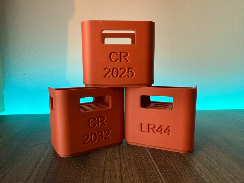 Battery Batterie Box halb half CR2025 CR2032 LR44