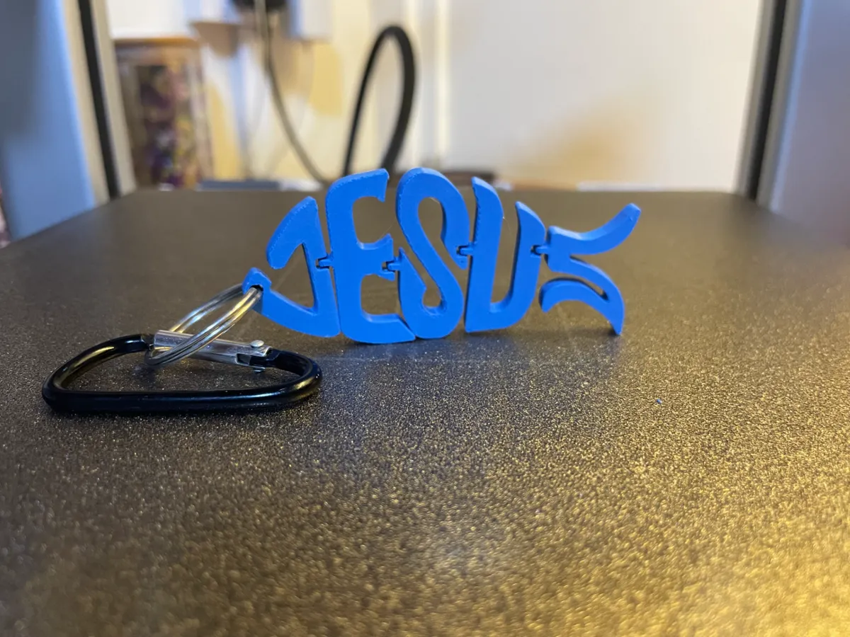 Jesus Flexi Keychain Remixed by Bleeding Purple MakerWorld: Download Free 3D Models - 3D model önizlemesi