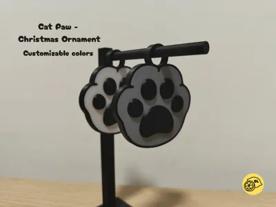 Christmas Ornament - Cat Paw