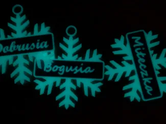 Snowflake Christmas Tree -Change the text yourself