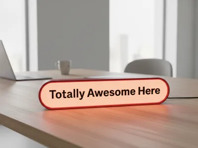 TextGlow - Customizable Lettering Lamp