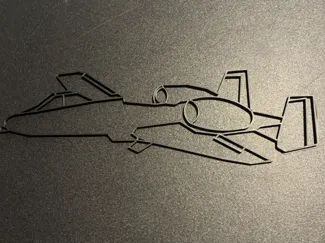 A-10 Warthog Aircraft Line Art 