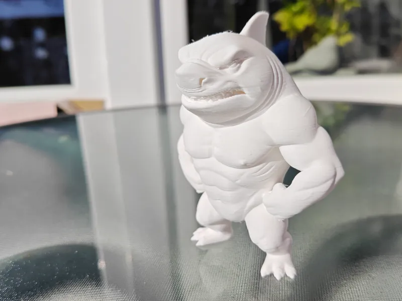 Muscle Shark Grumpy Ocean Beast