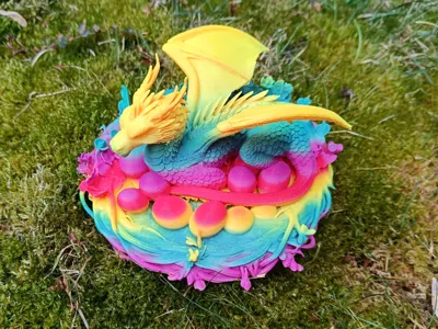 Dragon in the Easter Nest