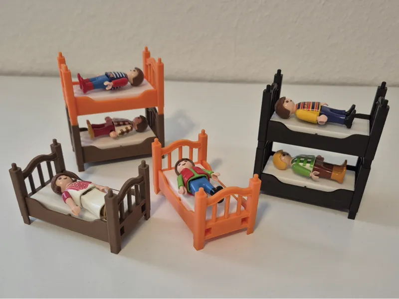 Playmobil kompatibel Kinder Bett Stapelbar