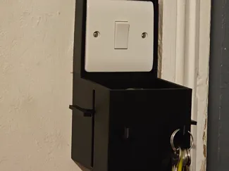 Light switch essentials hanging box