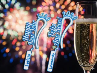 New Year Glass Marker