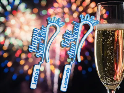 New Year Glass Marker
