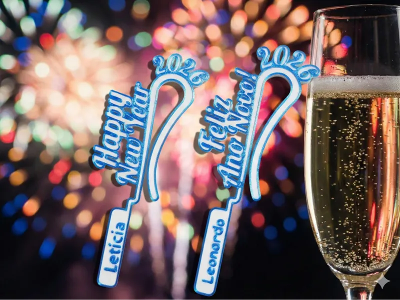 New Year Glass Marker