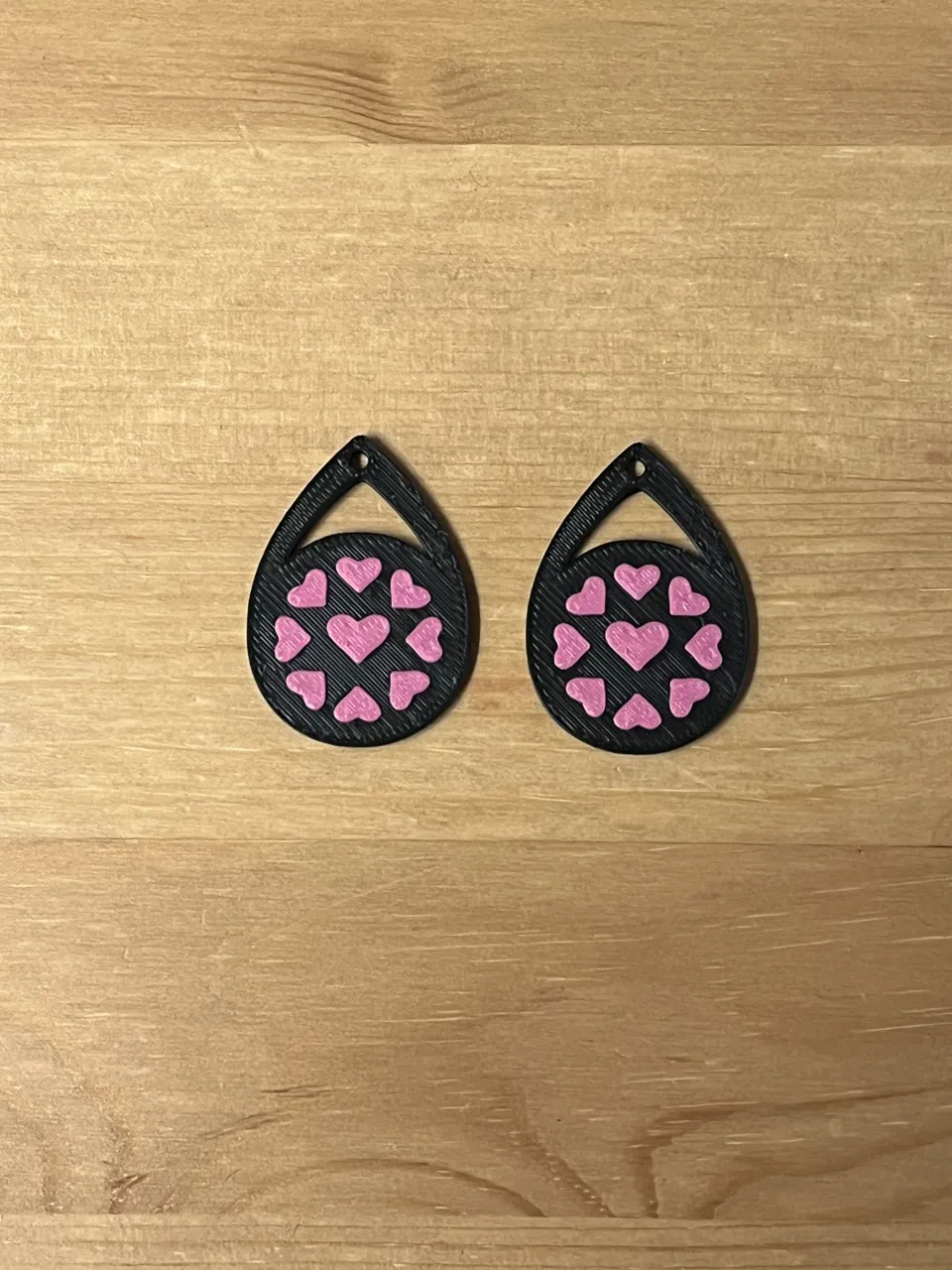 heart earrings view 2