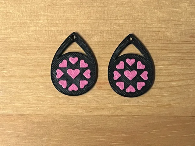 heart earrings