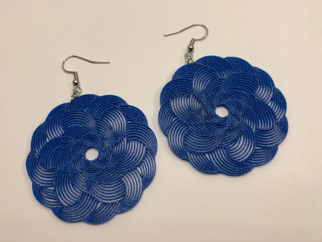 Mandala maze earrings #3 no AMS, 0,4 mm nozzle