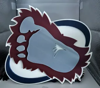 Colorado Avalanche Foot Logo