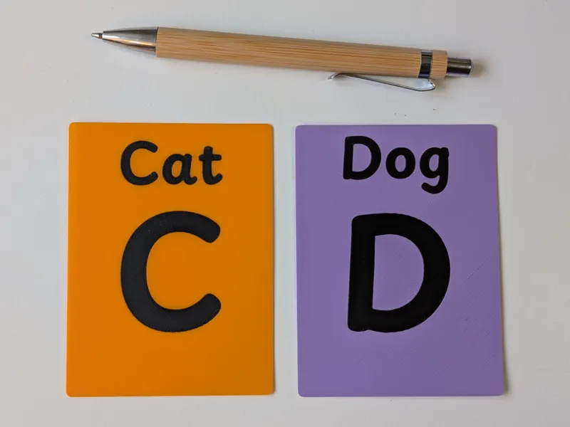 Customizable Word Flash Card