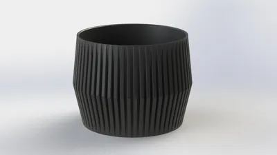 Modern Flower Pot - Free 3D Print Model - MakerWorld