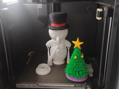 snowman lamp 22.5 cm