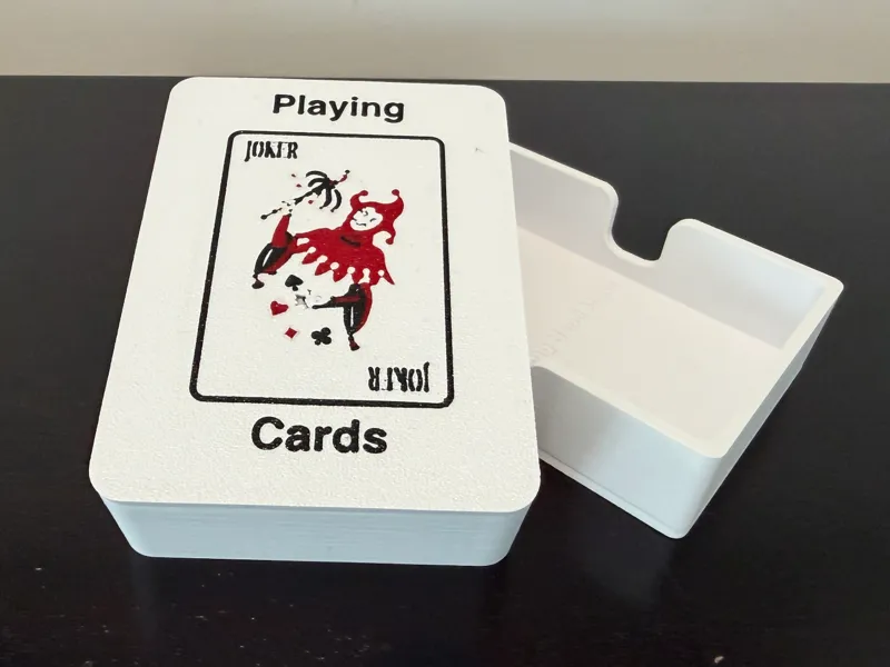 Box for a single deck of cards with Joker logo
