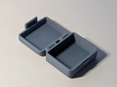 Customizable box with lid, latch and separators