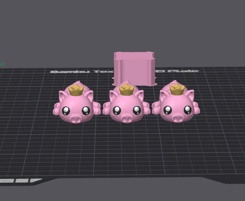 Cute Flexi King Pig - Free 3D Print Model - MakerWorld