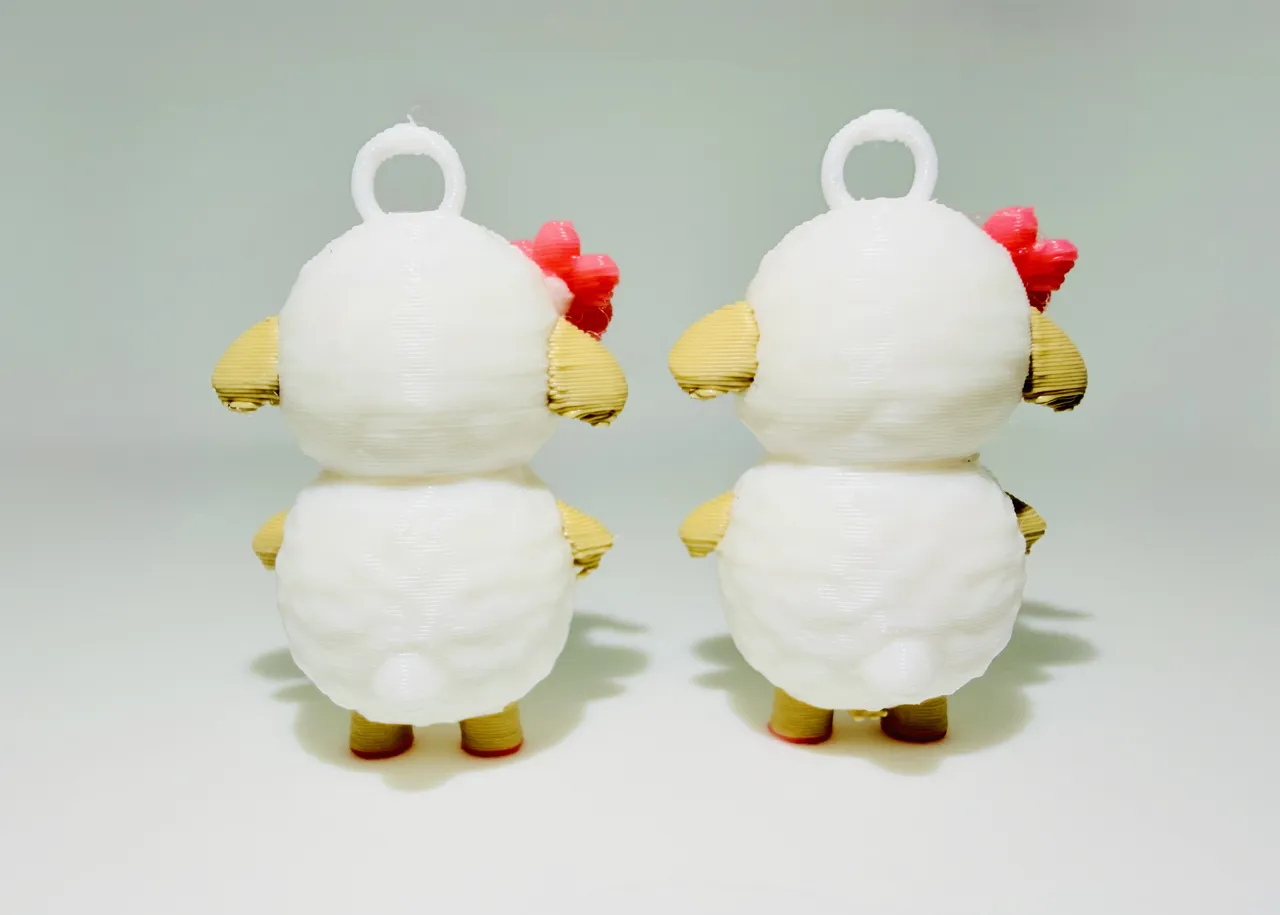 Cute Easter Lamb Earrings Multi color view 3
