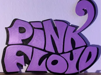 Pink Floyd early logo wall art