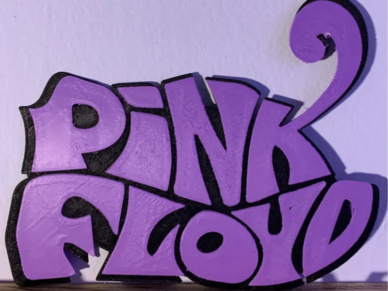 Pink Floyd early logo wall art