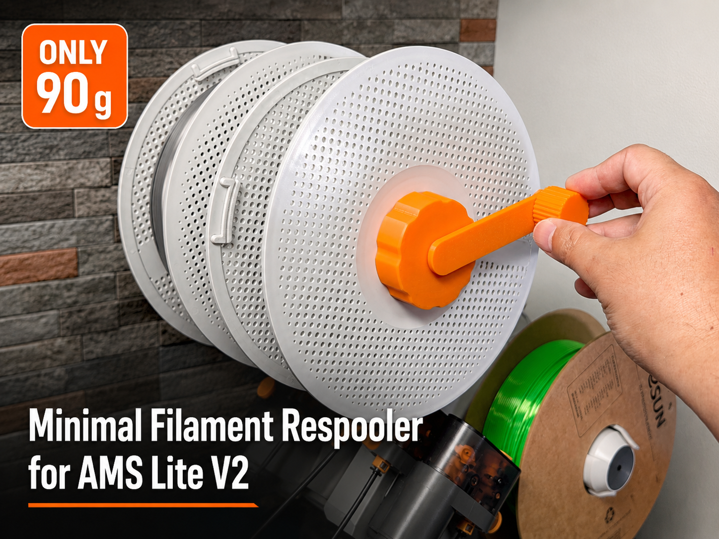 Minimal Filament Respooler for AMS Lite V2