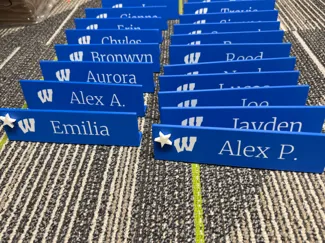 Blank Desktop Nameplate