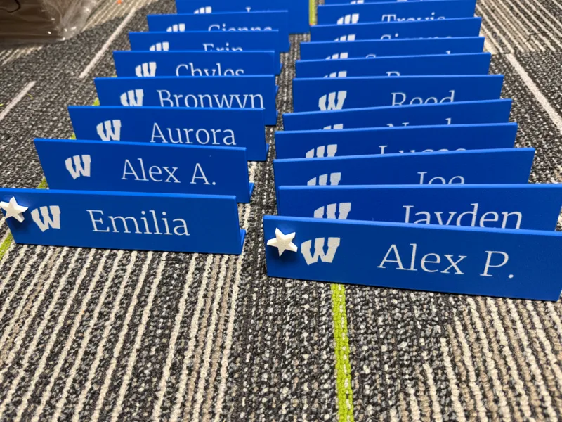 Blank Desktop Nameplate