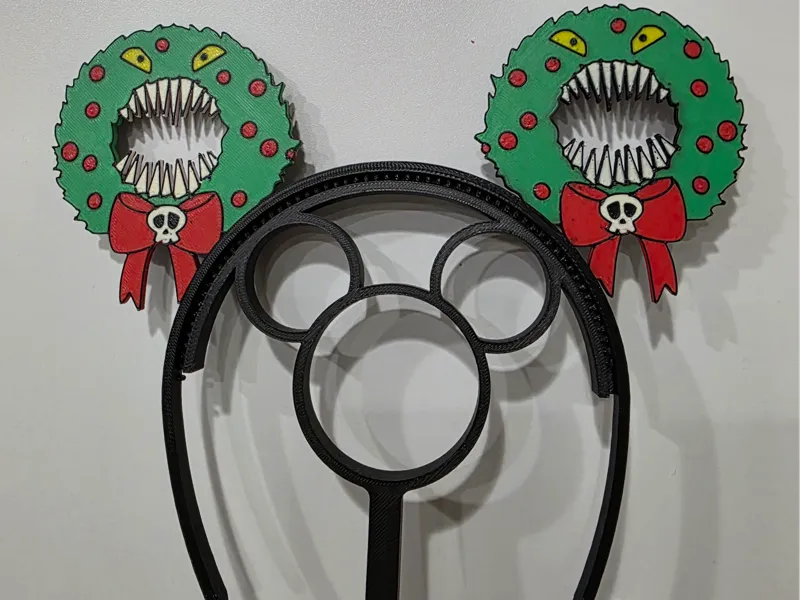 Nightmare Before Christmas Man-Eating Wreath Ears