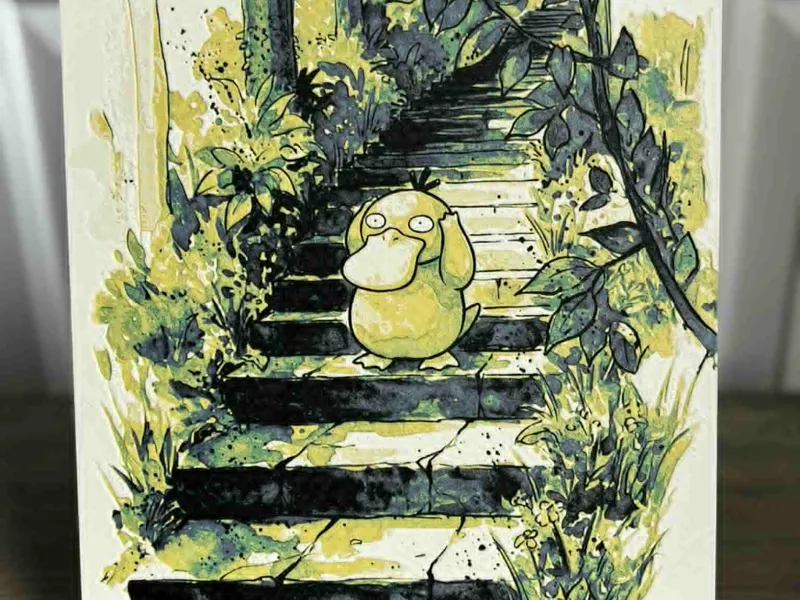 Psyduck's Steps - Hueforge Wall Art