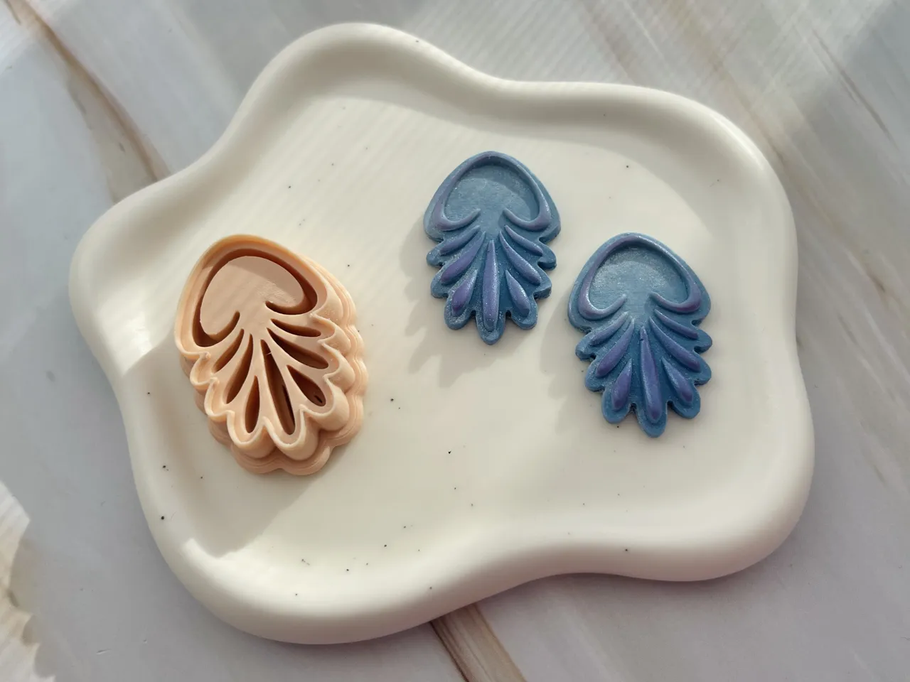 Jellyfish Polymer Clay Earrings Cutter view 2