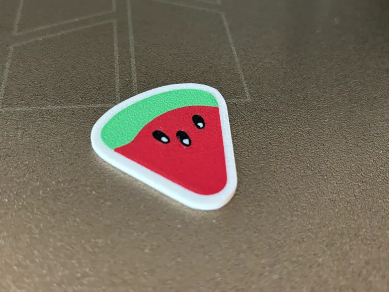 Watermelon fridge magnet