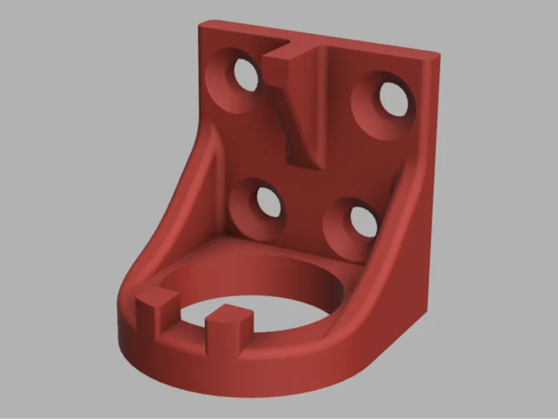 USB socket mount, round, under table