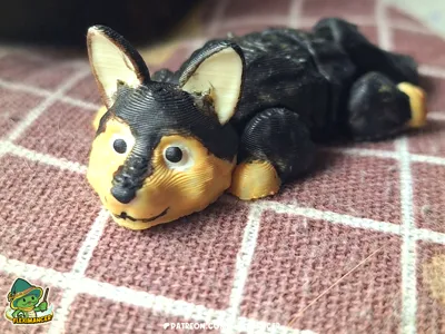 German Shepherd Flexi print-in-place 