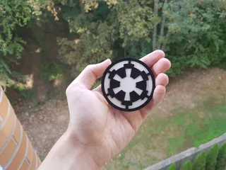 Miniatura 3 do modelo 3D 星球大战绝地武士团标志冰箱贴