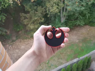 Miniatura 1 do modelo 3D 星球大战绝地武士团标志冰箱贴