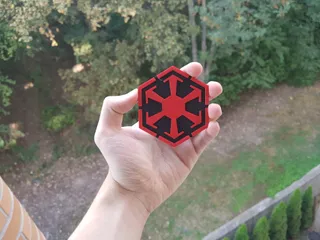 Miniatura 4 do modelo 3D 星球大战绝地武士团标志冰箱贴