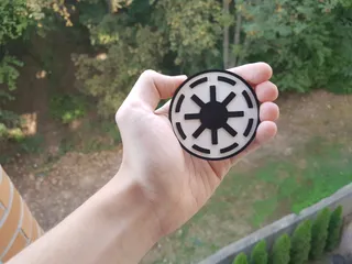 Miniatura 5 do modelo 3D 星球大战绝地武士团标志冰箱贴