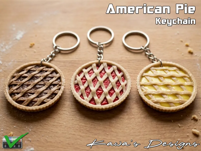 American Pie Keychain