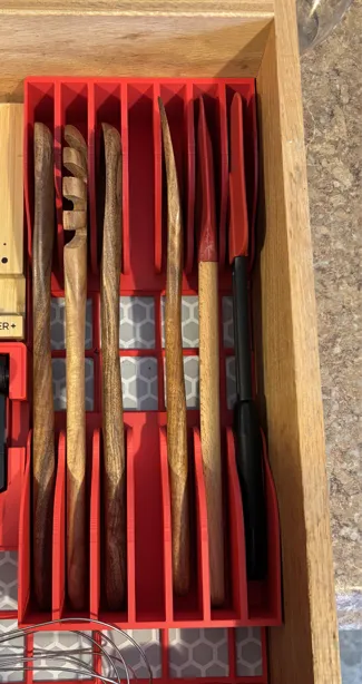 Gridfinity Utensil Dividers (1x3 base)