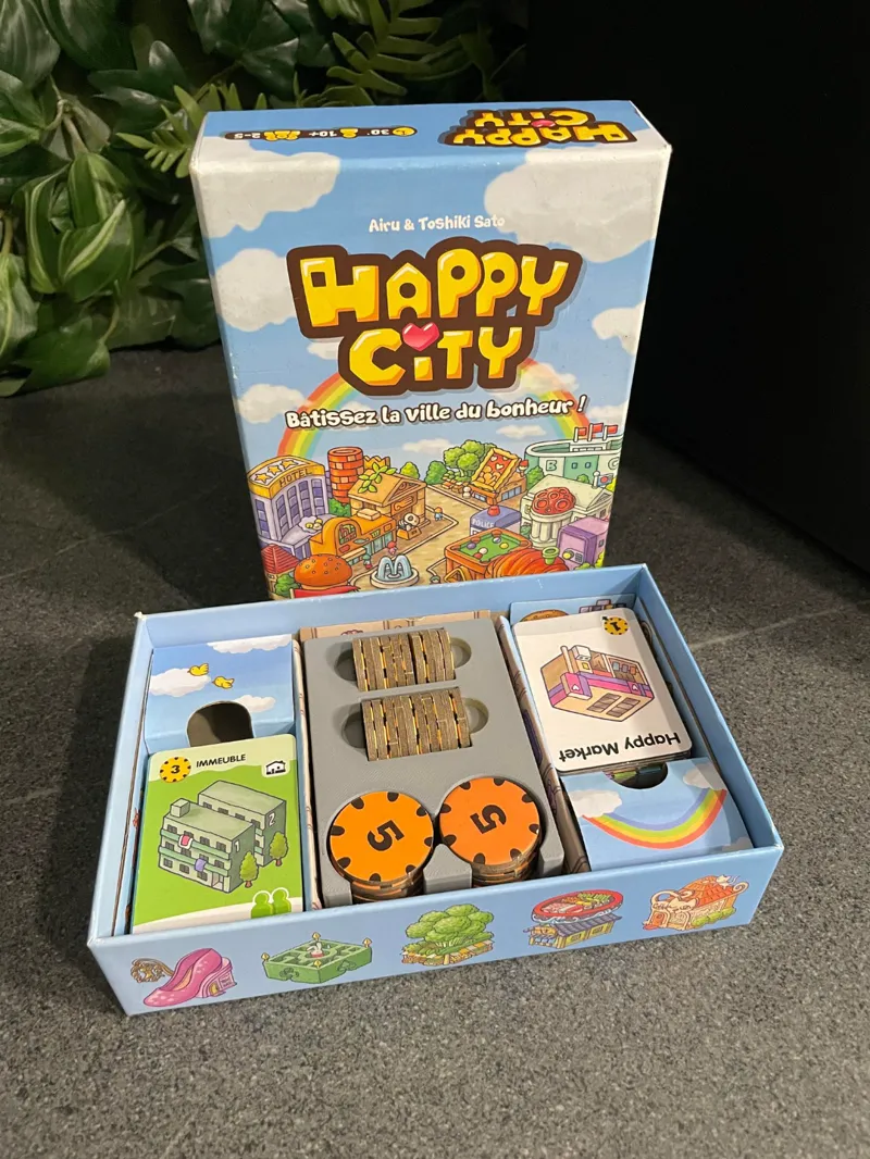 Happy City boardgame coins holder / organizer
