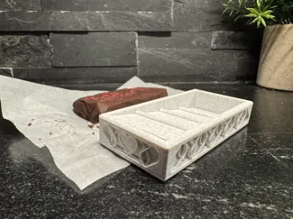 Ornamental Valentine's Day Chocolate Bar Mold