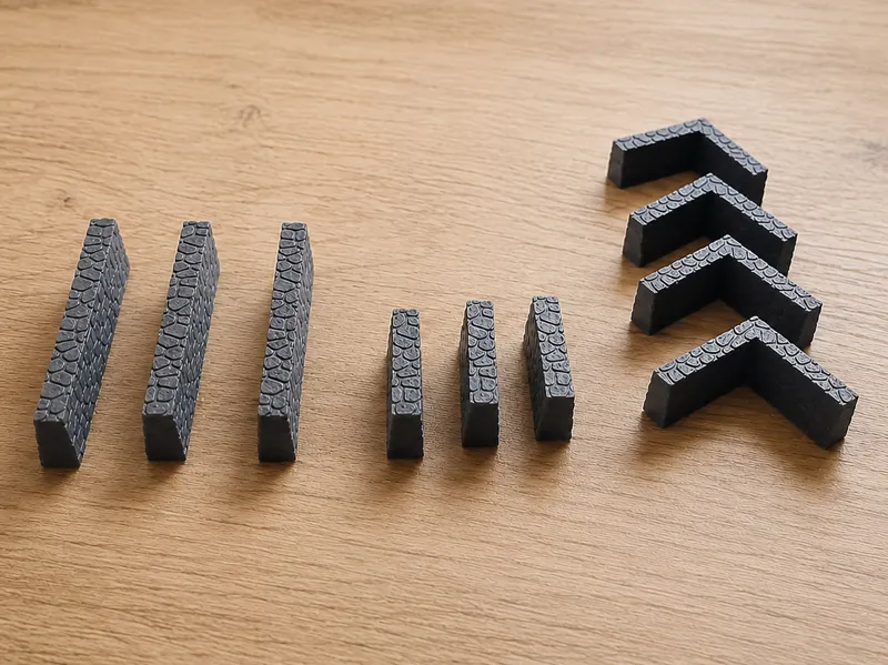 Diorama stone wall/fence Set – TT Scale (1:120)