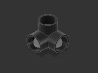 Raccord PVC 3/4 po, coude à 3 voies 90° — photo 1