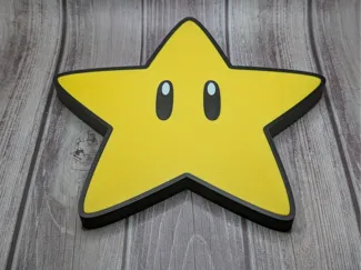 Mario Super Star Wall Decor (No AMS)