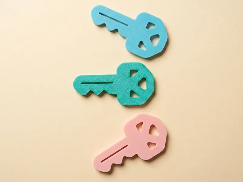 Chunky Sensory Toy Keys - Toddler  Safe